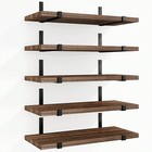 5pcs 4 7 - Inch Wide Rustic Floating Shelves - Wall - Hanging for Bathroom Etc