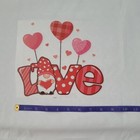 Gnome Love Iron-on Valentine s Day Transfer Diy Heart T-shirt Pillow Tote Bag