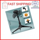3 Pack Desktop Mic Stand Portable Foldable Tripod With Mic Clip Holder Adjustabl