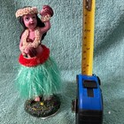 Hawaiian Dashboard Hula Girl Dancer Nodder Bobblehead Figurine With Ukulele