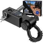 Shackle Hitch Receiver 2 Inch 45000 Lbs Breaking Strength  Heavy Duty Black