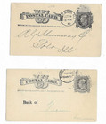 1885 1886 Chicago  Illinois Canceled Postals