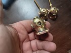 Vintage Brass Deep Sea Diving Helmet Drawer Pulls Cabinet Knobs Set 3 Nautical
