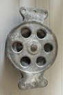 Vintage 4    Galvanized Cast Iron Nautical Boat Deck Cheek Block Pulley