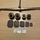 Brass Hand Held Balance Pan Scale   Weight Set In Wooden Box