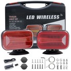 Magnetic Wireless Led Trailer Light Kit Rechargeable 7-pin Plug For Truck Rv