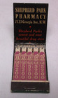 Vintage Shepherd Park Pharmacy Feature Matchbook