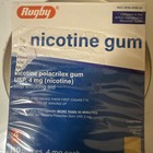 2x Rugby Nicotine Gum 4 Mg Sugar Free Mint Flavor 110 Pieces Each Box Exp 5 28