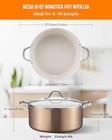 Bezia 10 Qt Large Nonstick Stock Pot With Lid  Induction Ready Cooking Pot