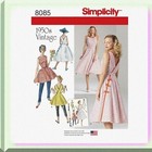 Vintage 1950s Wrap Dress Sewing Pattern For Sizes 6-14