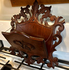 Vintage Wooden Wall Letter Magazine Holder  Wall Pocket  17  X 15 