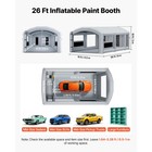 Uimoso Inflatable Paint Booth 26 X 15 X 10 Ft With 750w And 950w Blowers  Gray