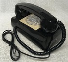 1960s Automatic Electric Nd920191 Csl Starlite Black Rotary Wall Mount Telephone