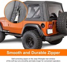 For 1997-2006 Jeep Wrangler Tj Premium Rear Soft Top   Upper Skins 4pcs