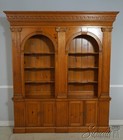 68230  Baker Large Pine 2 Piece Open Bookcase Cabinet