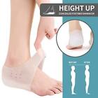 Lifts-up Height Increase Sock Insoles Shoe Cushion Soft Pain Relief Heel Pad
