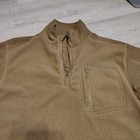 Condor Mens Tactical Fleece Quarter Zip Pullover Coyote Brown Large Elbow Patch