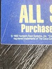Coca-cola Hardees Refill Pin Vintage  1992