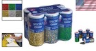 4 Oz Glitter Crystals - 6 Assorted Colors For Arts  Crafts  And Scrapbooking