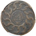 1787 N 19-z R-4 Pcgs Vg 8 Raised Rims Fugio Cent Colonial Copper