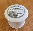 Htf Vintage Cromwell s Ceramic Lidded Mustard Pot Paris Exposition Advertising