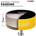 5 Core Drum Throne 5  Padded Stool Adjustable Heavy Duty Music Seat W Velvet Top