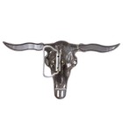 Long Horn Bull Western Longhorn Texas Cowboy Large Belt Buckle