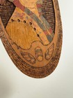 Antique 1910 Flemish Art Co  Wooden Native American Indian Princess Art Plaque