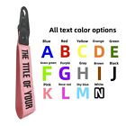 Customized Embroidered Keychain Key Tag Keyring Wrist Strap Personalized Gifts