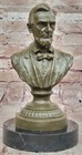 Museum Style Bronze Sculpture Of Abraham Lincoln Bust Statue Signed Arrieta Gift