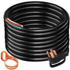 25ft 50amp Portable Generator Cord Stw 6 Gauge 6 3 8 1 To Bare Ends For Home Rv