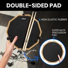 Pyle Silent Drum Practice Pad - 12 Inch Double-sided Drum Pad