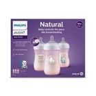 Philips Avent Natural Baby Bottle Natural Response Nipple Pink 9oz 3pk New
