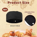 2 Pack Chef Skull Cap  Unisex Chef Hats Adjustable Kitchen Cooking Caps With    