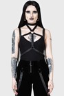 Shirt Top Misc Choker Neck Women New Goth Alternative