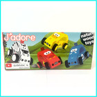 J adore Wooden Cars Toy Vehicles Set Safari Animals Montessori Educational New