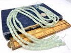 4 Strands 3x5mm Aquamarine Heishi Disc Beads Blue Gemstone 16    Jewelry Making