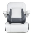 Northcaptain Reclining Pontoon Captain s Chair Bucket Seat light Grey charcoal