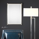 Uttermost 09199 Silver Mackai 33  X 23  Rectangular Metal Framed Mirror