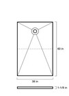 Schluter Kerdi-shower-ts Prefabricated Sloped Shower Tray - 38  X 60 