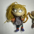 Vtg 90s Mattel Rugrats Angelica Pickles 4  Doll Figure W dress  Bk Tommy Toy Lot