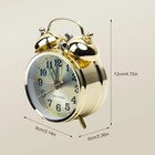 Vintage Alarm Clock  Manual Wind Up Loud Alarm Bell Clock Mechanical Gold