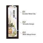 4 Pcs 4 1 2 X 12 1 2 Inch Dark Wood Color Clipboards Menu Check Presenter