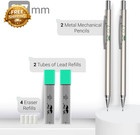 Metal Mechanical Pencils 0 7mm  2 Pack Lead Pencil Mechanical Pencil Metal