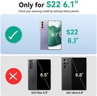 S22 External Battery Case For Galaxy S22 Wireless Charging Power Bank Case