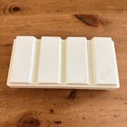 Vintage Set Of 104 Butterscotch Catalin bakelite Poker Chips Crisloid With Tray