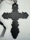 Cast Iron Wall Cross Black Ornate Scrollwork Rustic Decor New With Tags