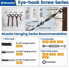 10 Pack Black Screw Eye Hooks 3 3 Inch Stainless Steel Eye Screws For Wood