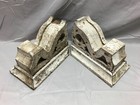 Antique Pair Small Porch Corbels Wood Small Victorian Shabby Vtg Chic 910-23b