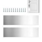 2pcs Stainless Steel Door Kick Plate Kickplate For Interior Exterior Door
